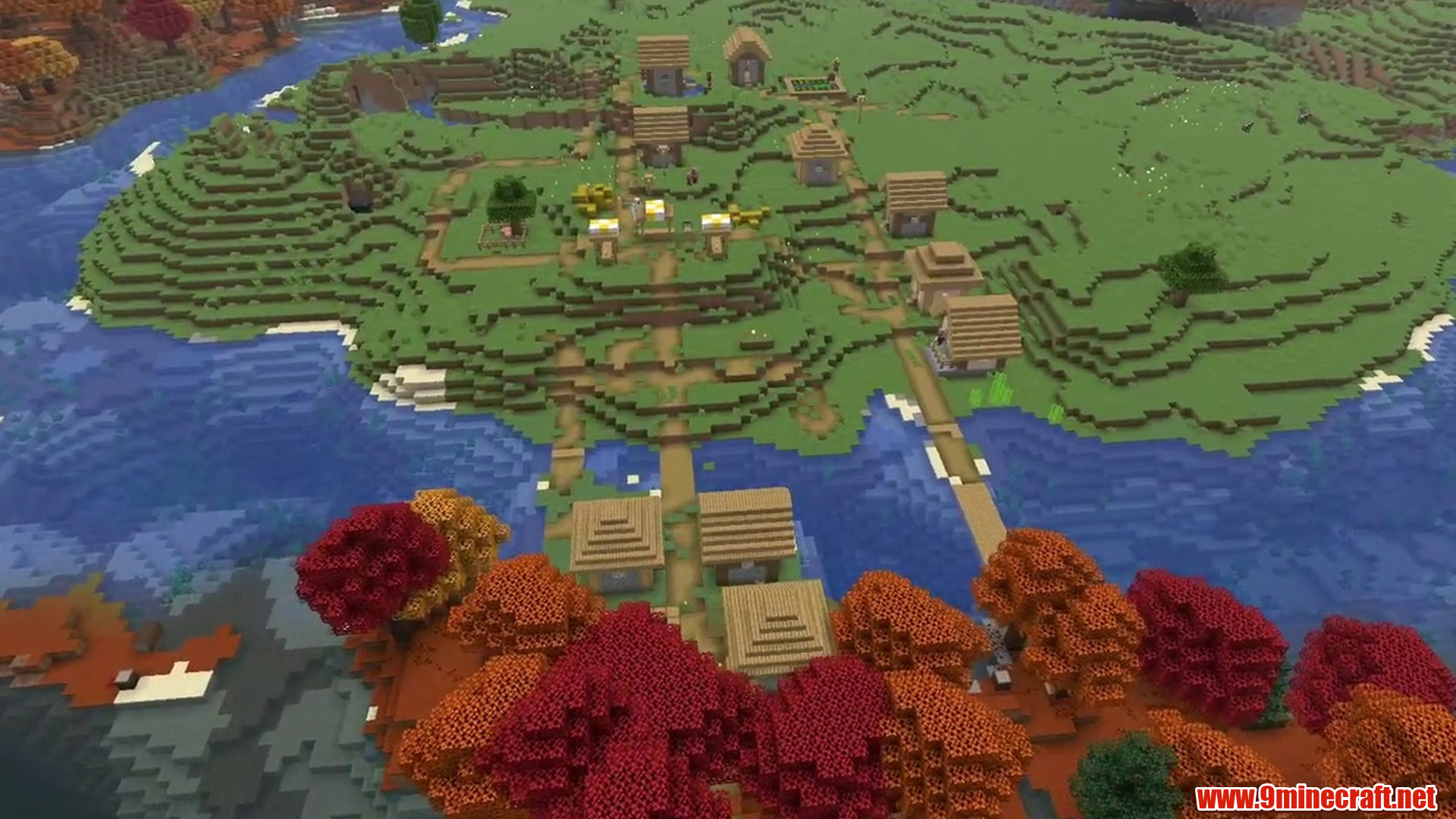Giant Plains River Island - Minecraft seed 888881380494245676