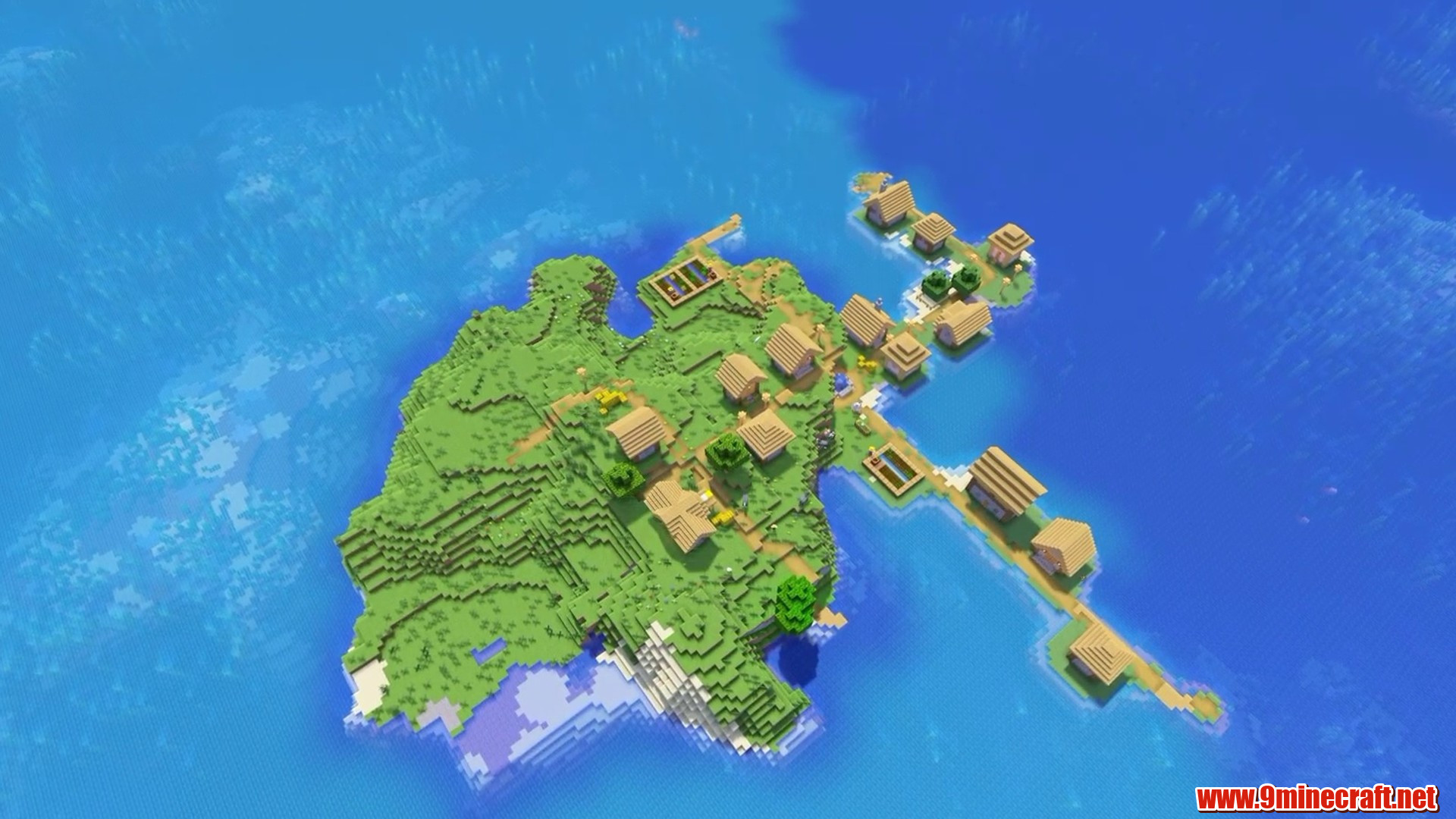 Village Island - Minecraft seed 1898548717913411792
