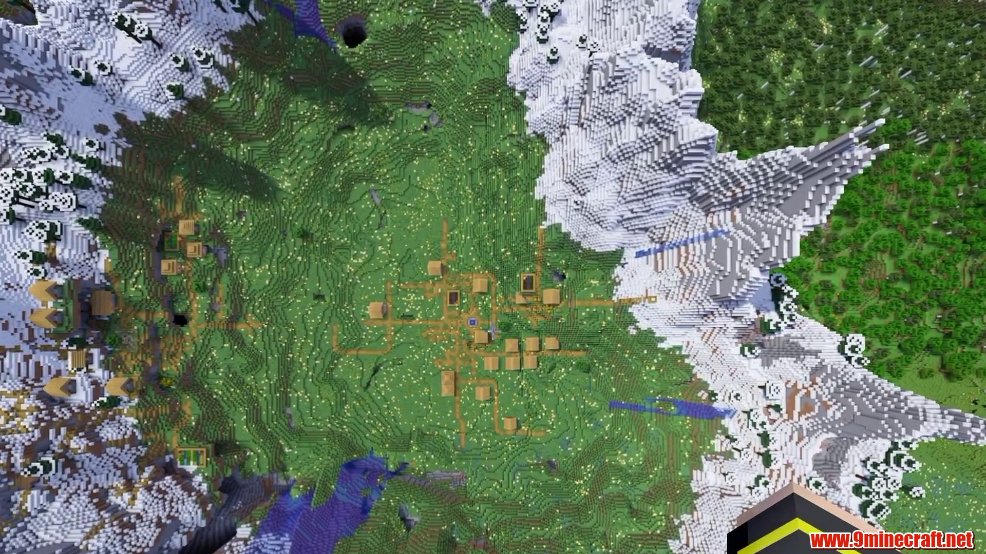 Double Village Caldera - Minecraft seed 118355854064
