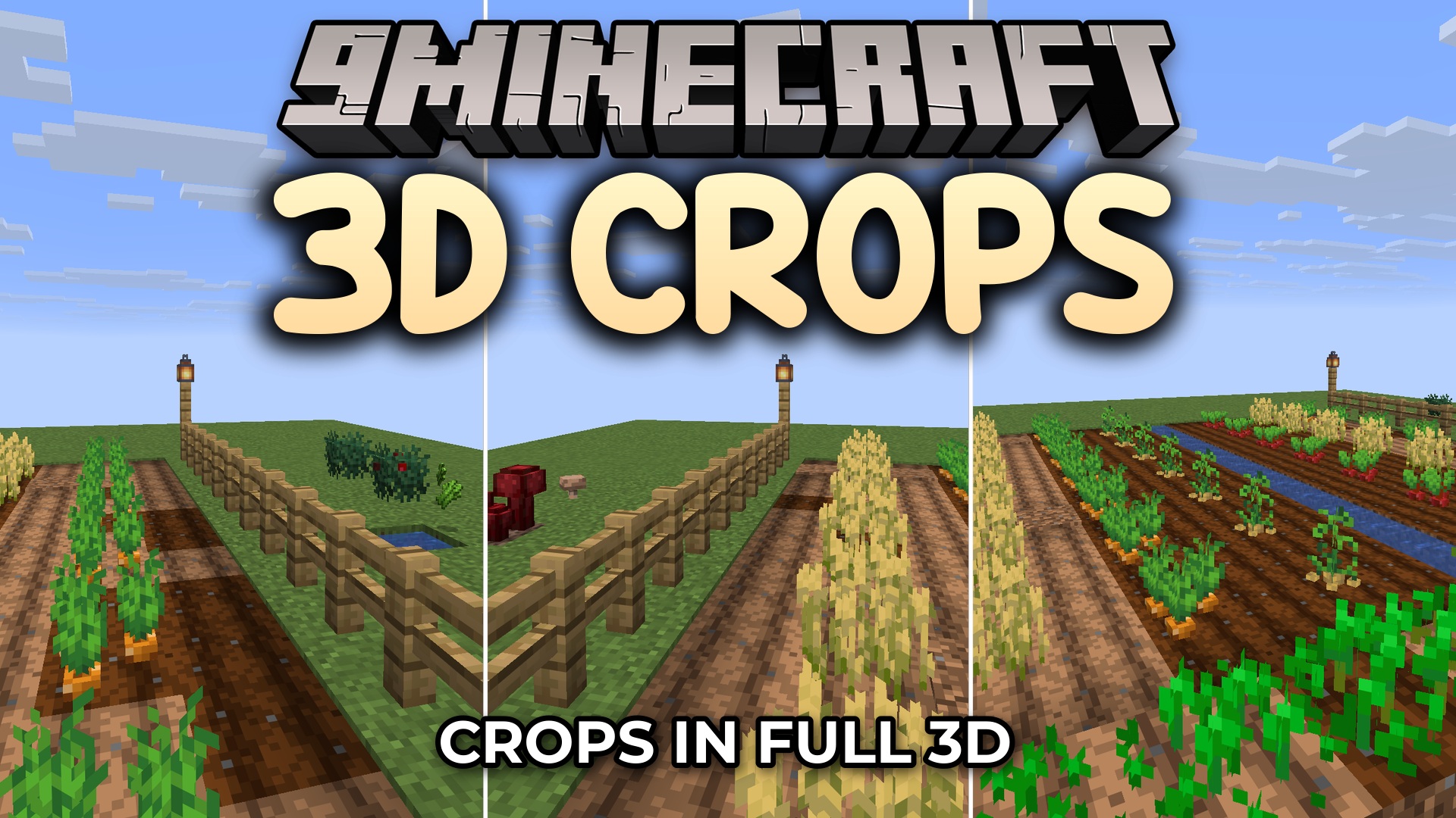 3D Crops 9minecraft Resource Pack