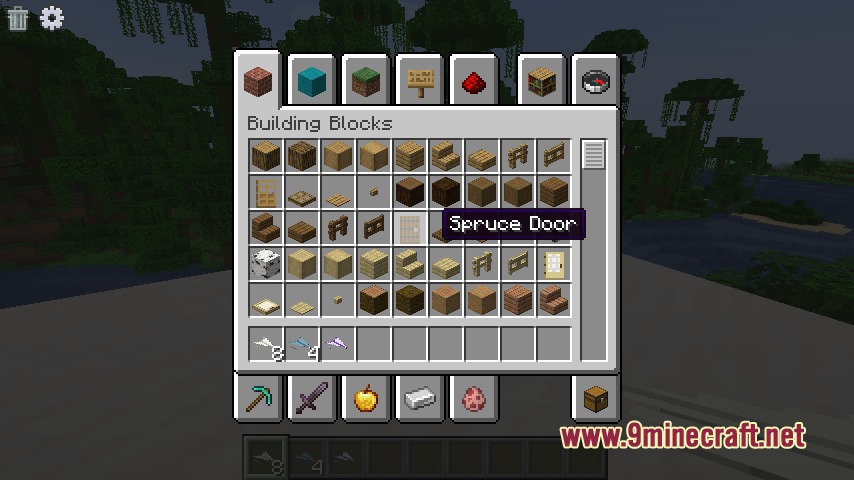 Aero Dispatch Request Mod Screenshot 3 Aero Dispatch Request Mod creative inventory showing paper planes in the hotbar