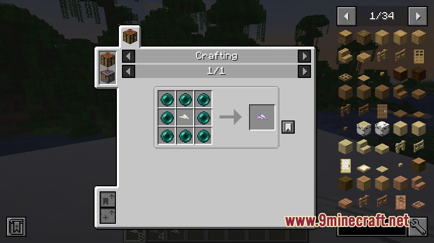 Aero Dispatch Request Mod Screenshot 5 Crafting recipe for the reusable Ender Paper Plane using eight ender pearls