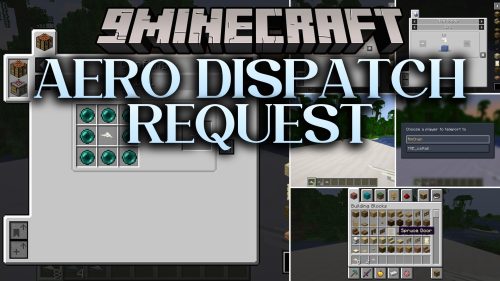 Aero Dispatch Request Mod (26.1.2, 1.20.1) - Throw Paper Planes to Teleport