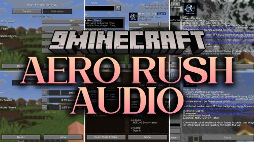 Aero Rush Audio Mod (26.2, 1.20.1) - Hear the Wind Rush Past As You Soar