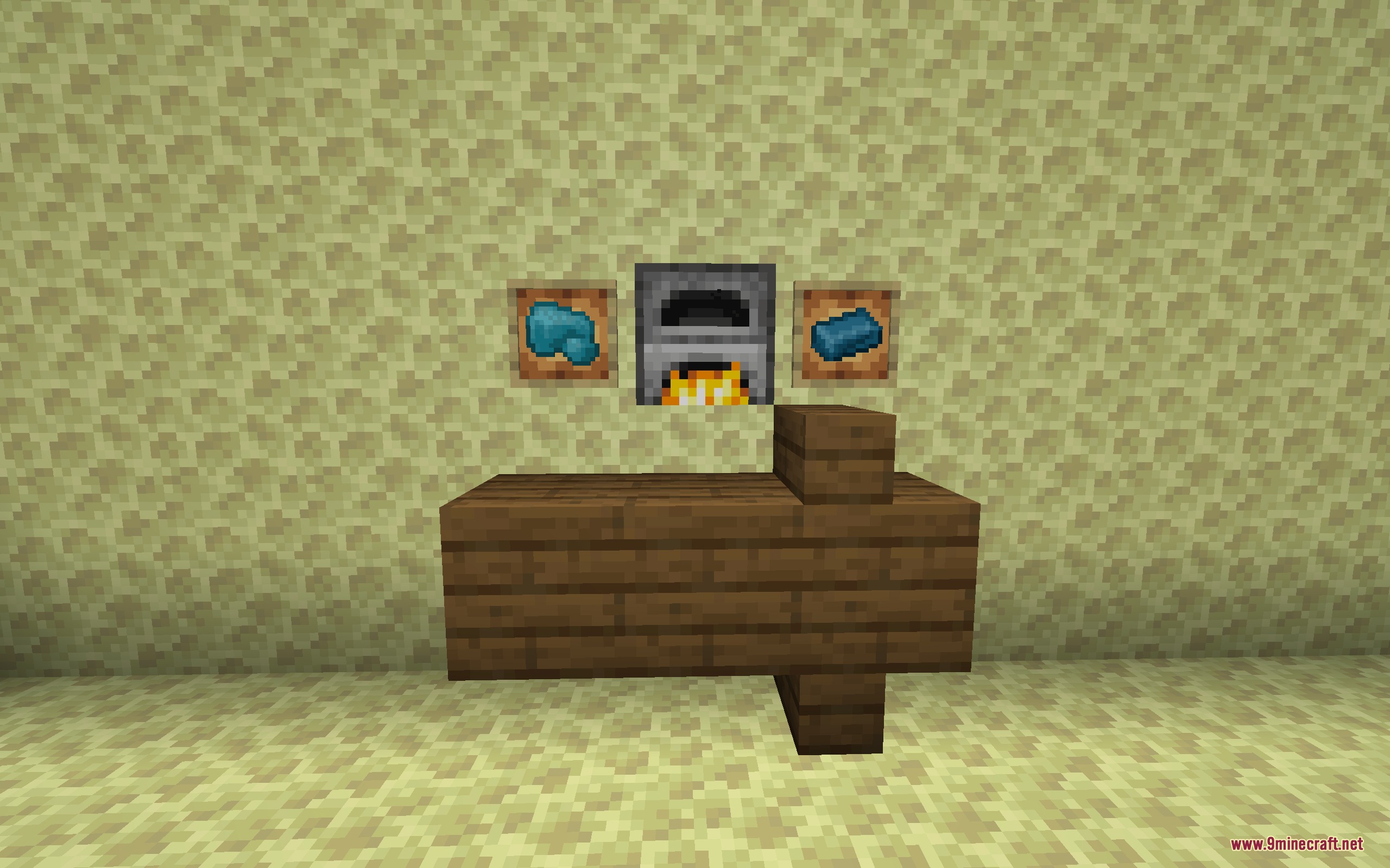 Aetheric Apex Steel Mod Screenshot 5 Smelting raw ore into refined ingots for Aetheric Apex Steel gear in the End