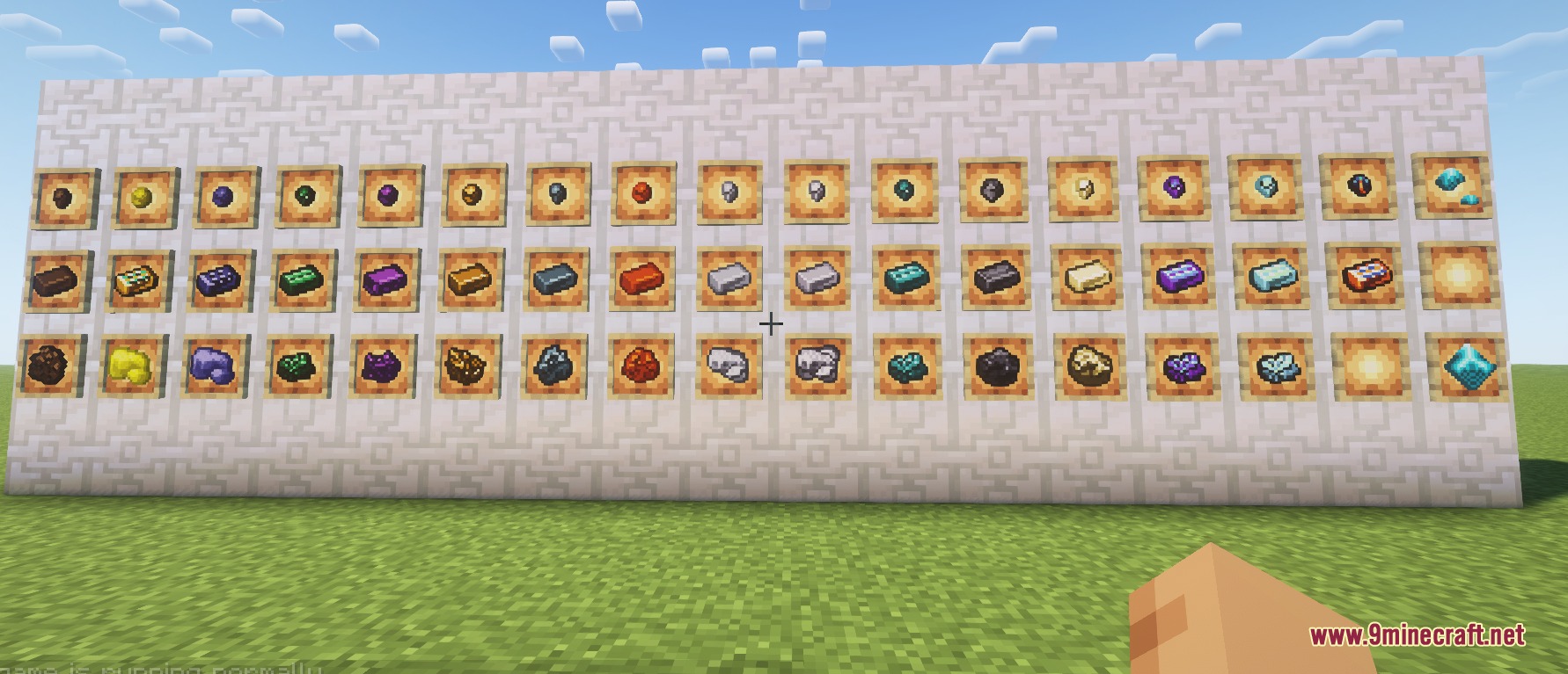 Arcane Logic Tech Mod Screenshot 5 Arcane Logic Tech Mod showcase displaying new ores ingots and materials
