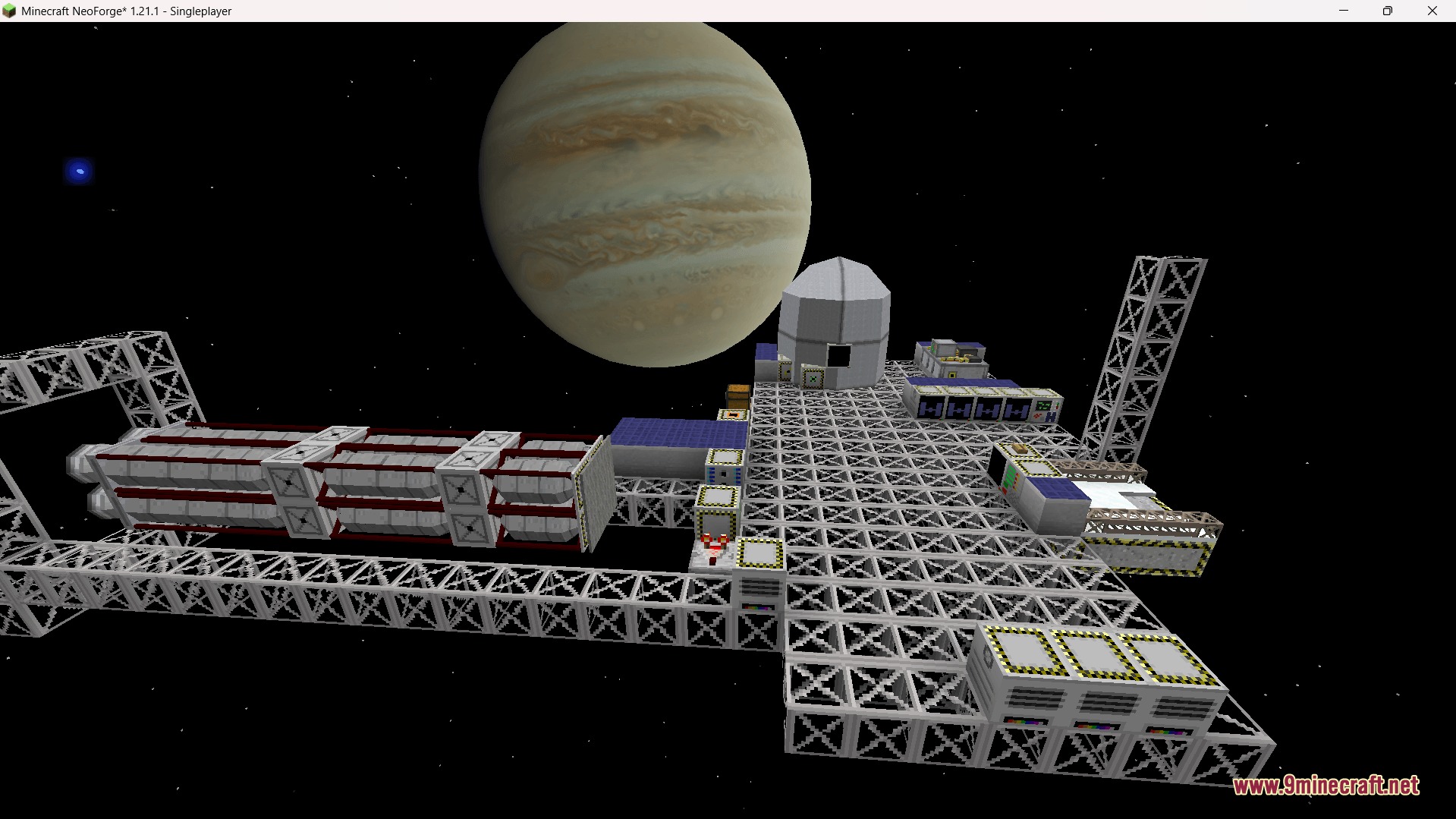 Astral Horizon Engine Mod Screenshot 7 A modular space station orbiting a massive gas giant in deep space