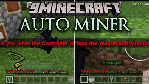 Auto Miner Addon (1.21) - Automate Tunnel Excavation and Rail Laying Underground