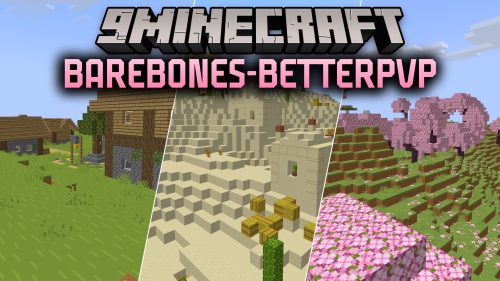 BareBones-BetterPvp Resource Pack (1.21.11, 1.21.1) - Clean Trailer Style