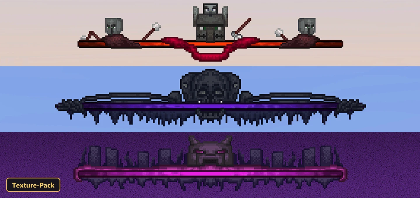 Better Bossbars (26+, 1.21) – MCPE/Bedrock Texture Pack