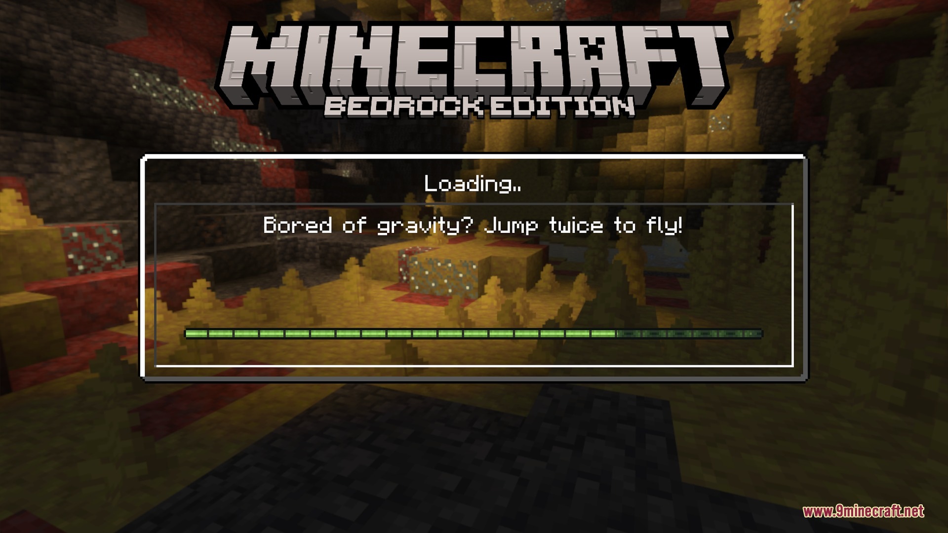 Better Graphics loading screen showing the pack's own logo
