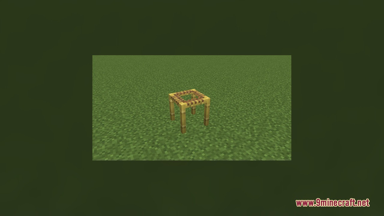A single scaffolding block with a clear center placed on grass