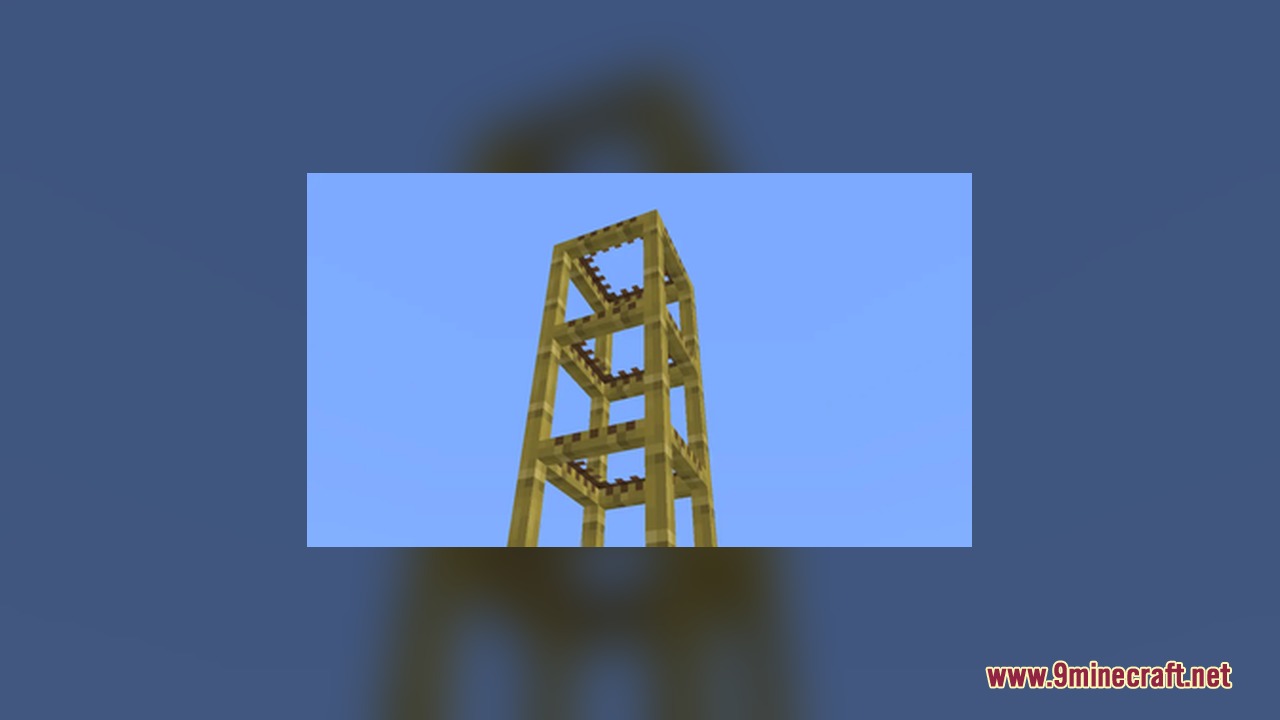 Better Scaffolding Visibility Resource Pack removes the center textures from scaffolding blocks