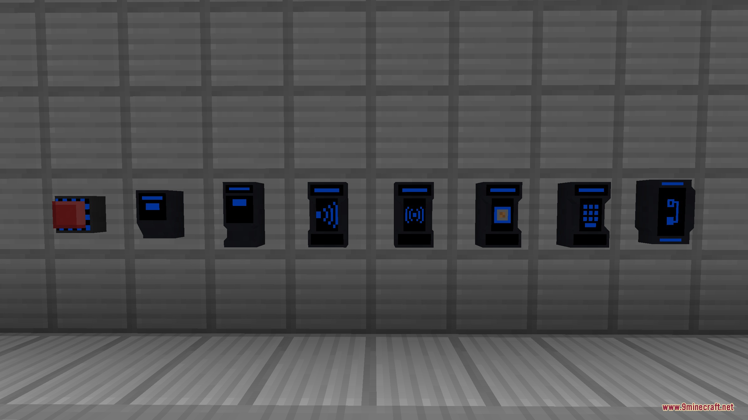 Breach Protocol Decor Mod Screenshot 4 Futuristic control panels and computer consoles mounted on a facility wall