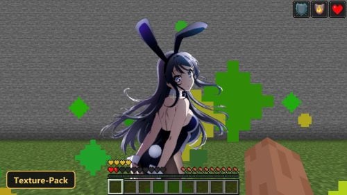 Bunny Girl Senpai Totem (26+) – MCPE/Bedrock Texture Pack