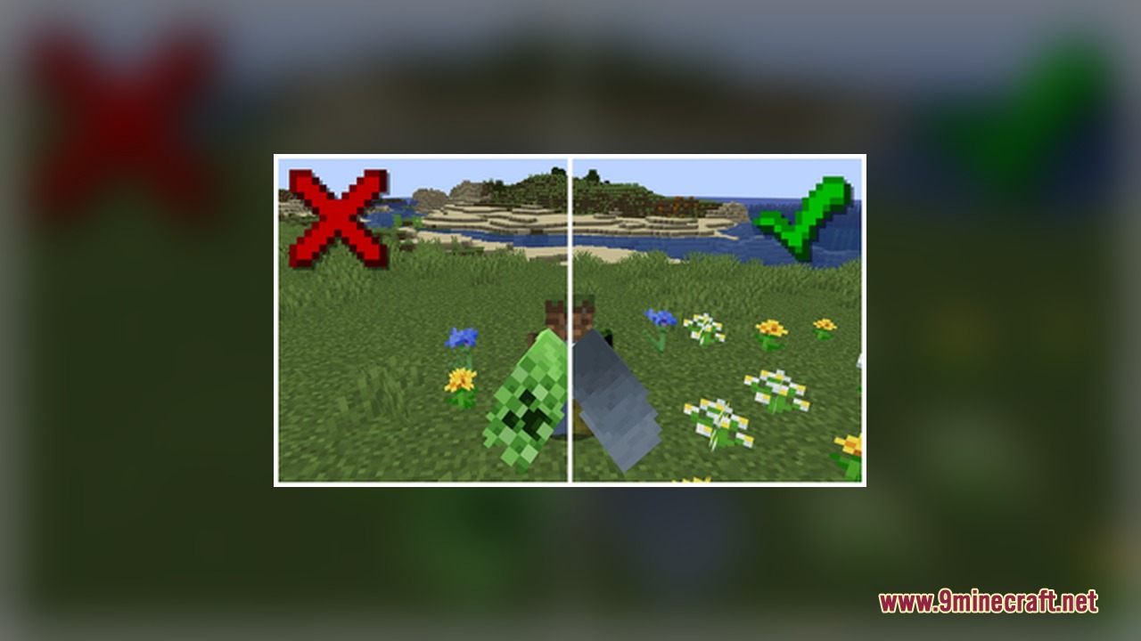 Comparing a cape patterned elytra with the standard grey elytra texture in Minecraft