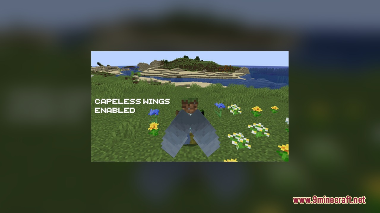The Capeless Wings resource pack enables the original elytra texture while wearing capes