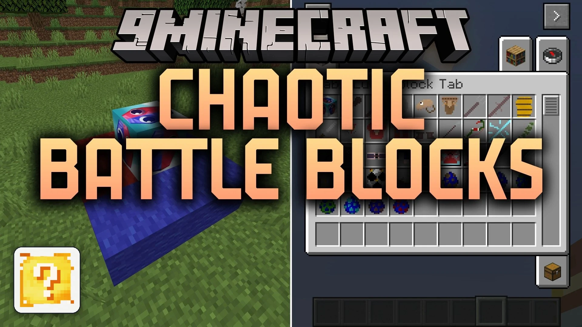Chaotic Battle Blocks Mod (1.20.1) – Break Lucky Blocks for Chaotic Mob Fights — screenshot 1