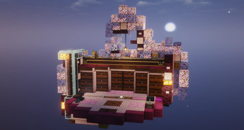Cherry Wood Style Storage System Schematic (1.21.x) - Beautiful Storage Design for Create Mod