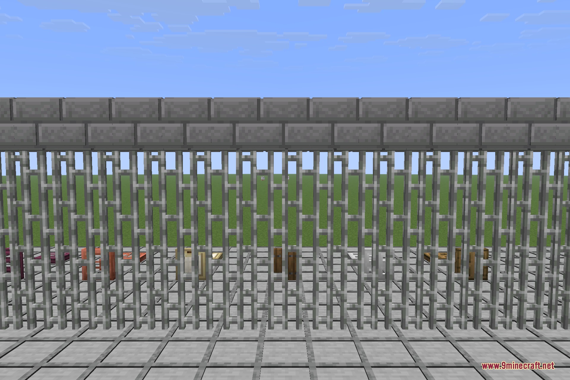 Iron bars with real depth instead of a flat cross