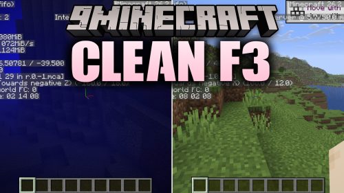 Clean F3 9minecraft Mod (26.2) - A Tidier, Cleaner Debug Screen