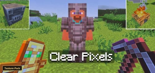 player character in armor, furnace, campfire, shield, pickaxe, grassy field