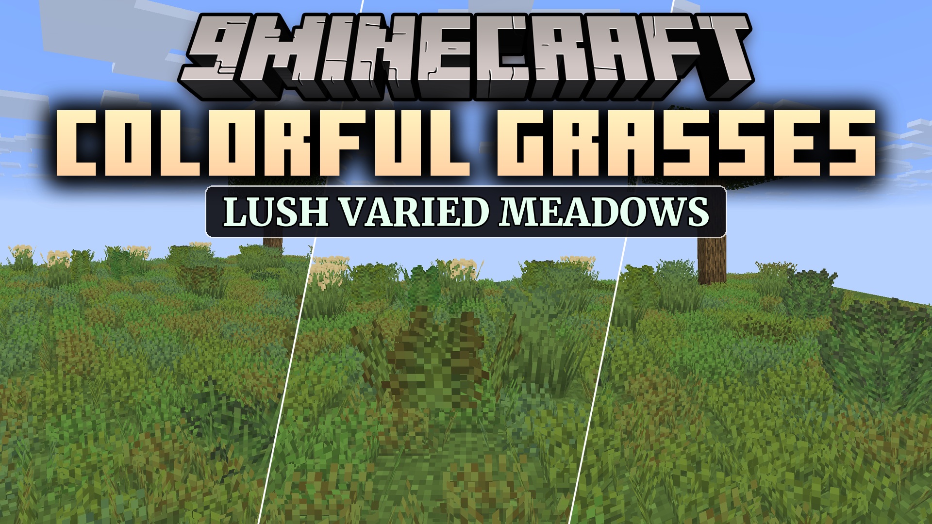 Colorful Grasses 9minecraft Resource Pack