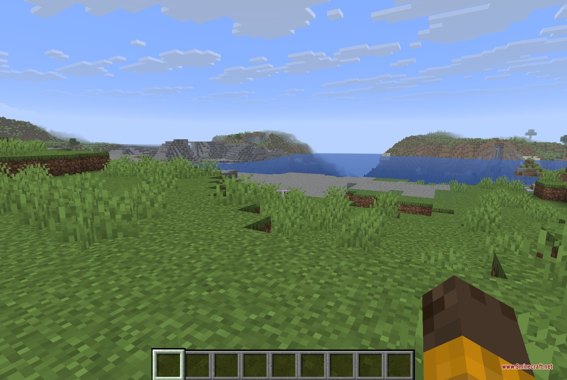Crosshair Bobbing 9minecraft Mod Screenshot 4 O mod Crosshair Bobbing anima a mira para seguir o movimento ao caminhar