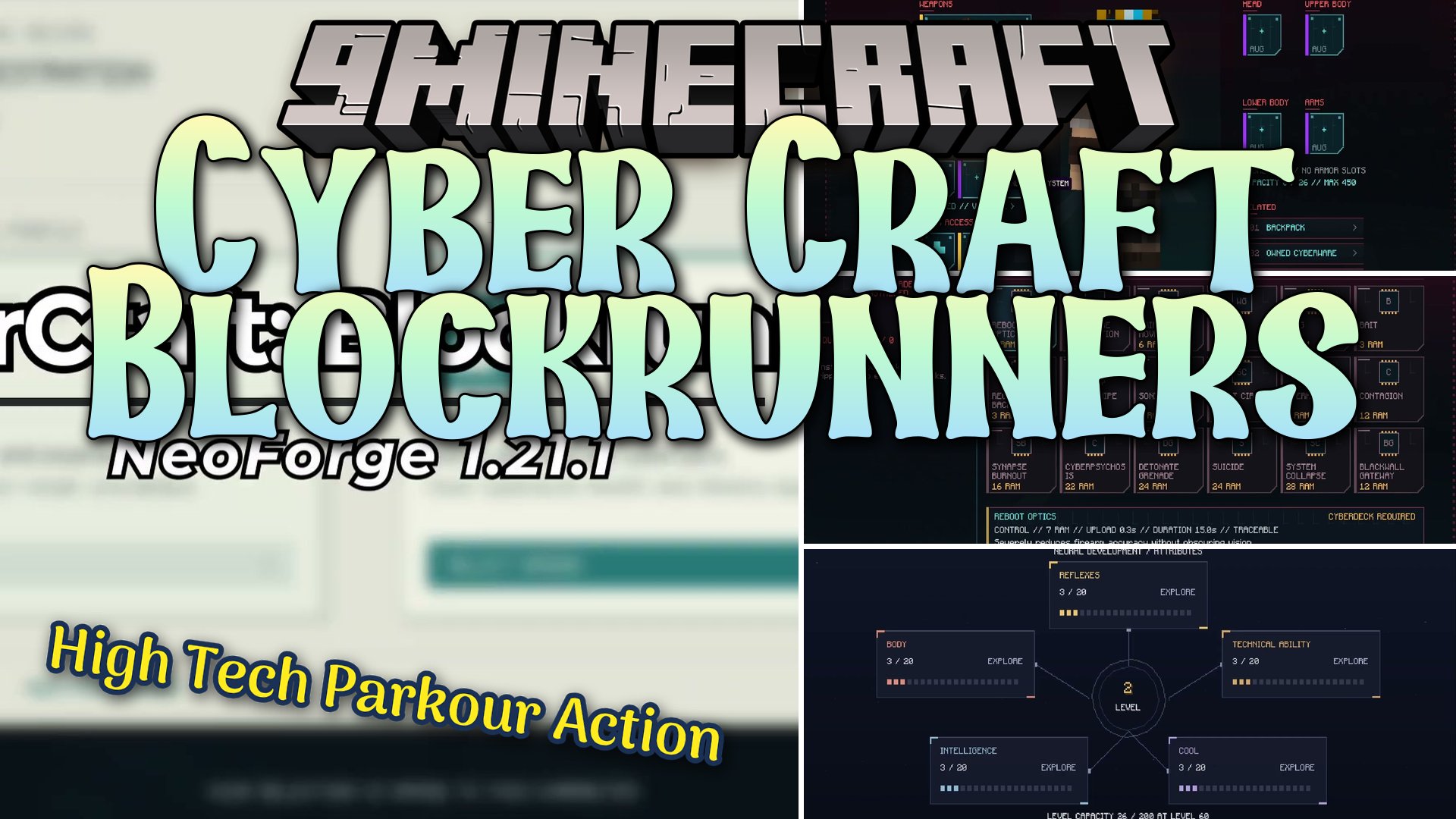 Cyber Craft Blockrunners Mod