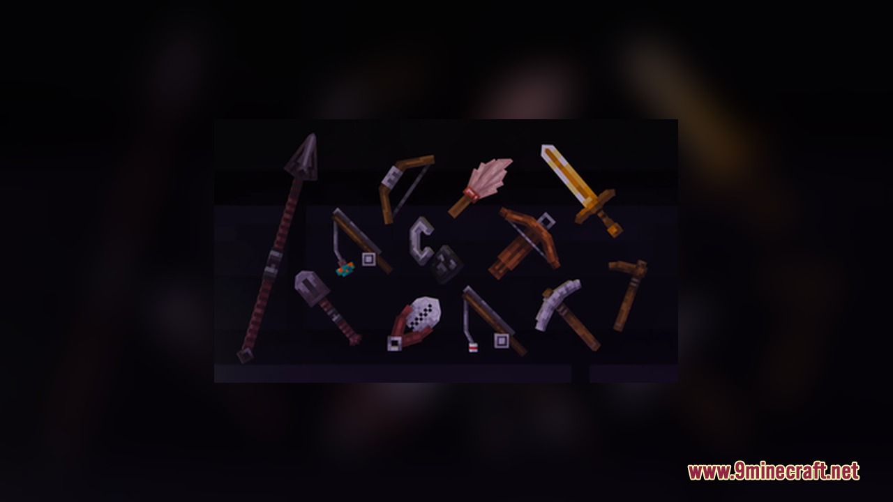 DTW 3D Tools and Weapons Resource Pack adds depth to standard gear items