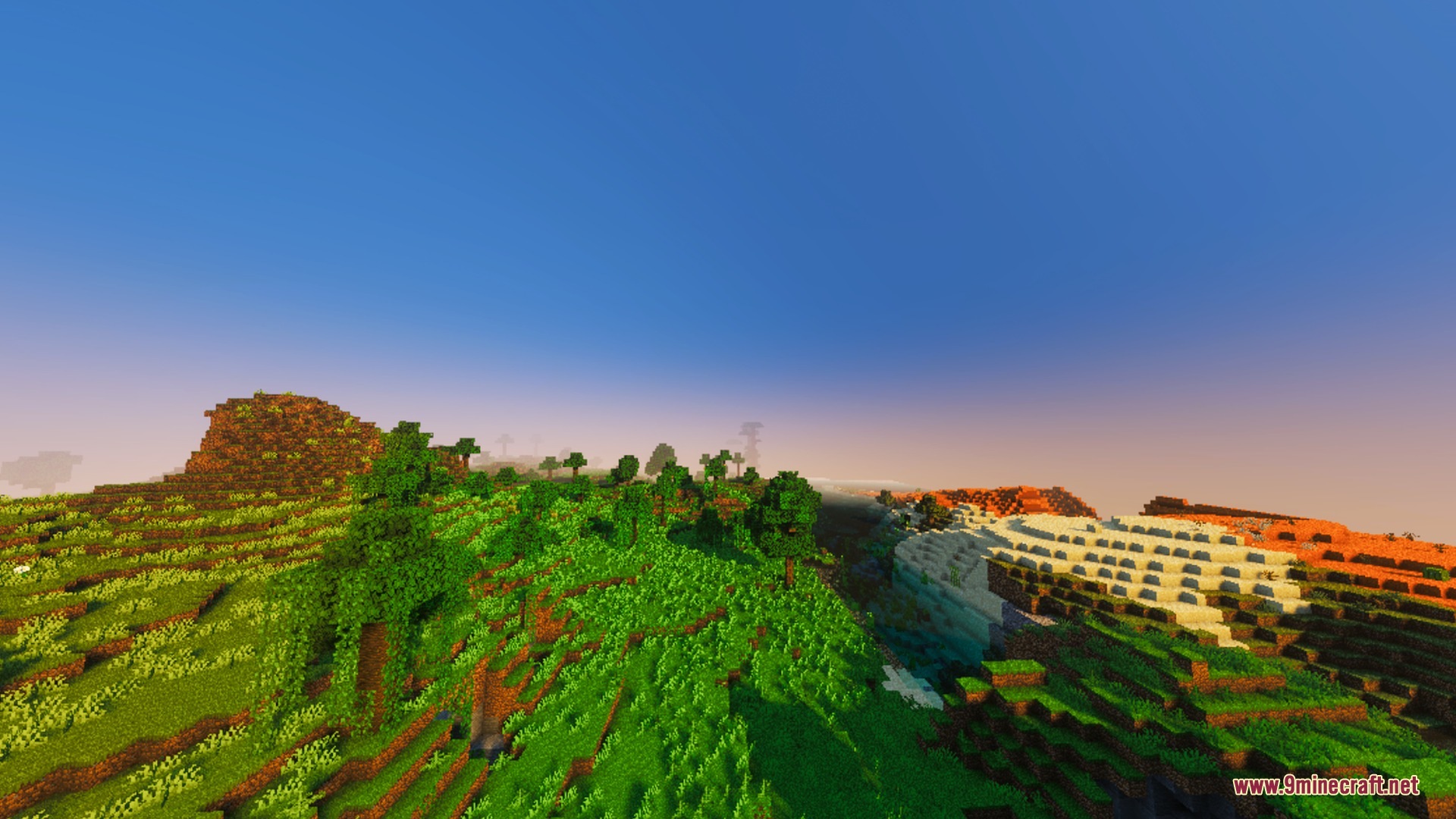 Devoured Visuals Shader Screenshot 9 Devoured Visuals adds vibrant fantasy lighting and rich sky tones to Minecraft