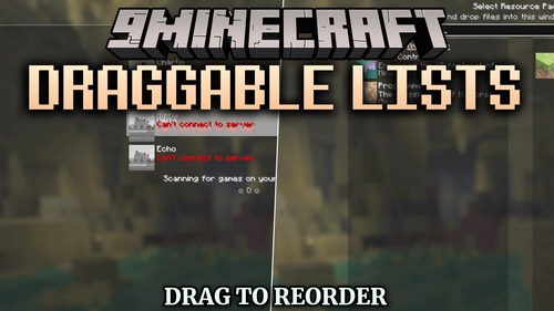 Draggable Lists 9minecraft Mod (26.2) - Sort Packs and Servers with Drag and Drop