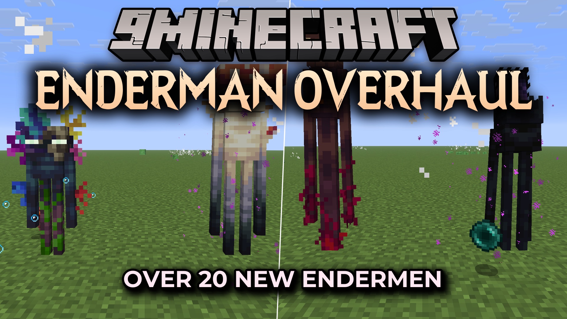 Enderman Overhaul 9minecraft Mod adds over 20 biome-specific enderman variants with unique models, textures, and animations