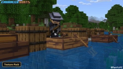 Enhanced Boats (26+, 1.21) - MCPE/Bedrock Texture Pack
