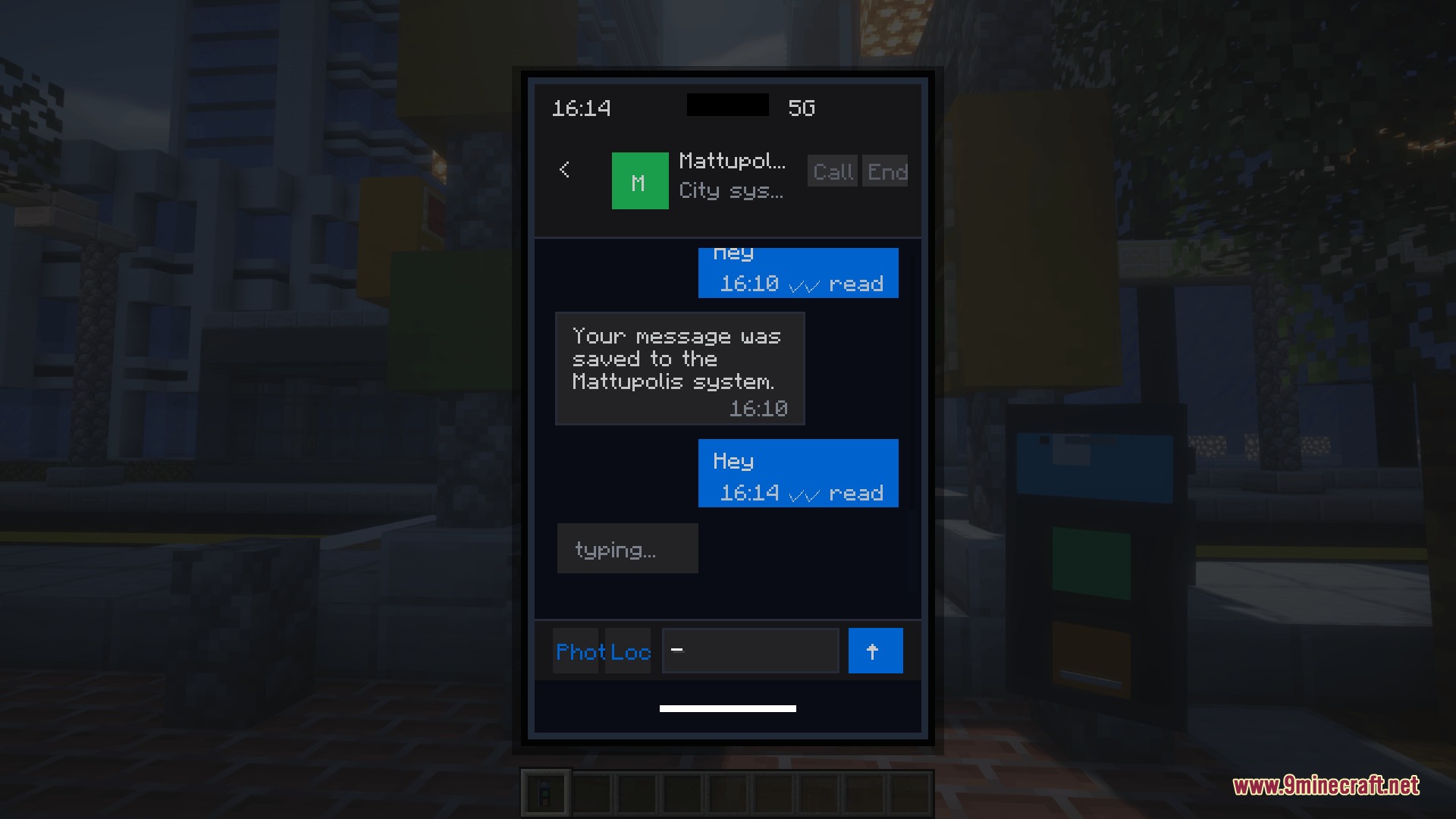 Ether Link Connect Mod Screenshot 3 A smartphone screen showing a messaging application with a dark chat interface