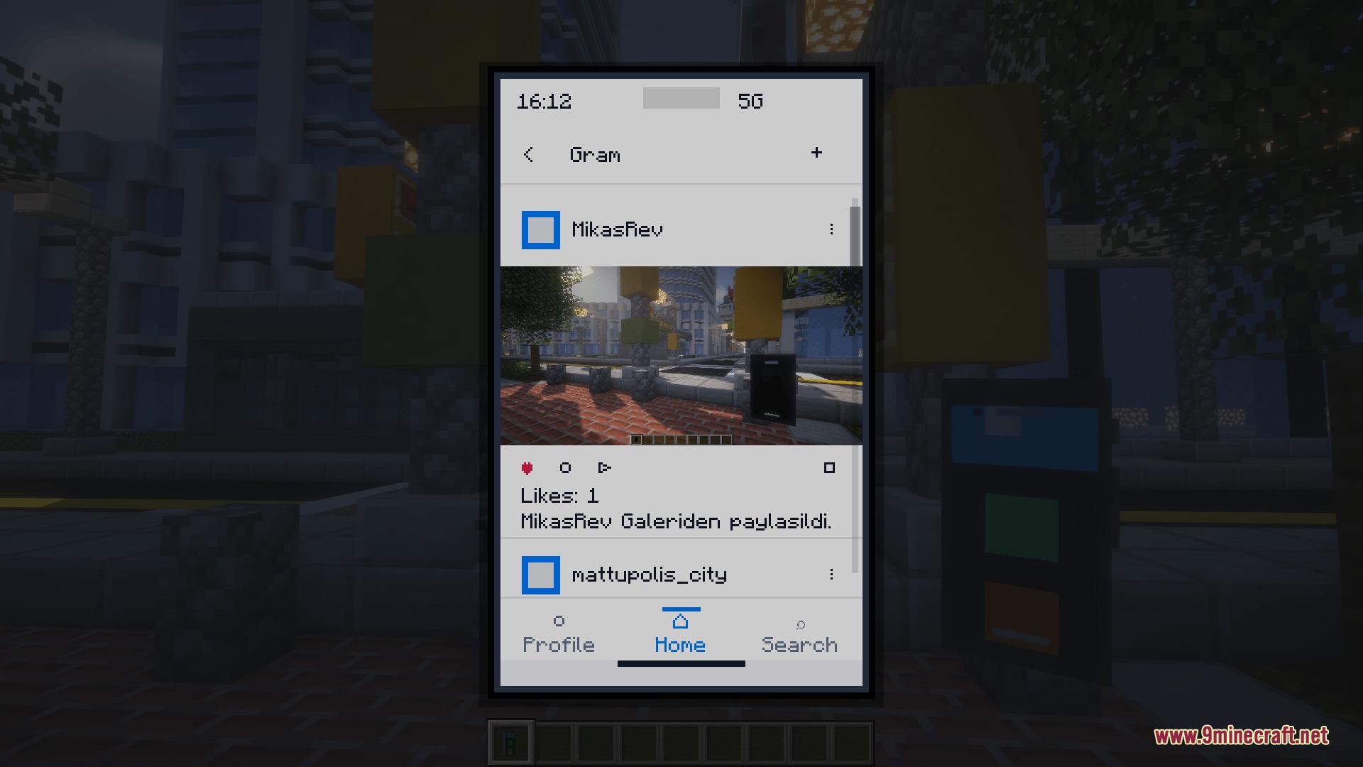 Ether Link Connect Mod Screenshot 4 A smartphone screen showing a social media application with a photo post