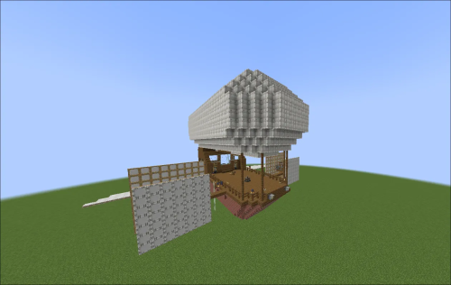 Floater Aeronautics Flying Ship Small Base Schematic (1.21.x) - Compact Flying Base for Create Mod
