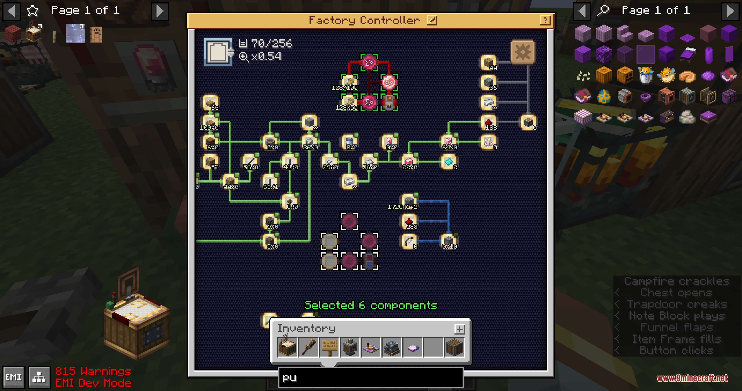 Flux Core Command Mod Screenshot 8 Flux Core Command Mod provides a centralized dashboard for managing factory logistics