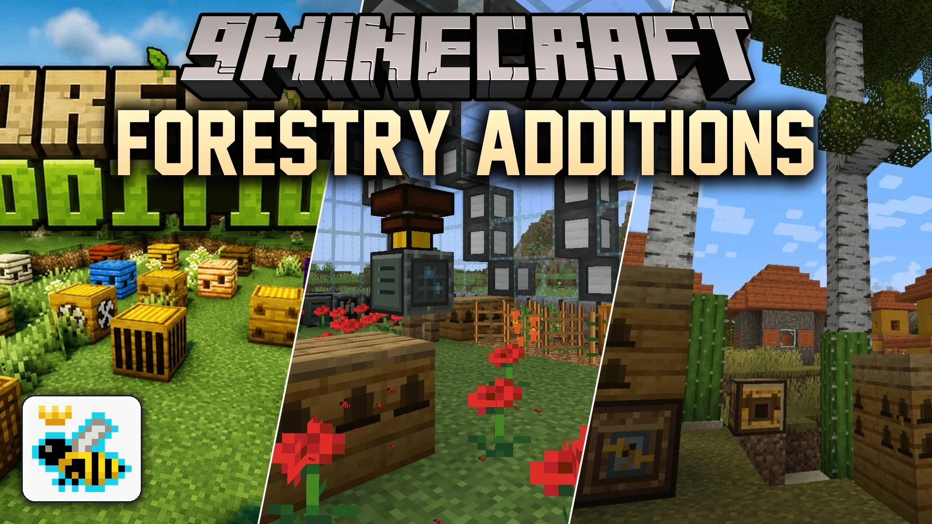 Forestry Additions Mod (1.21.1, 1.20.1) – Breed Unique Bees and Grow Crops — screenshot 1