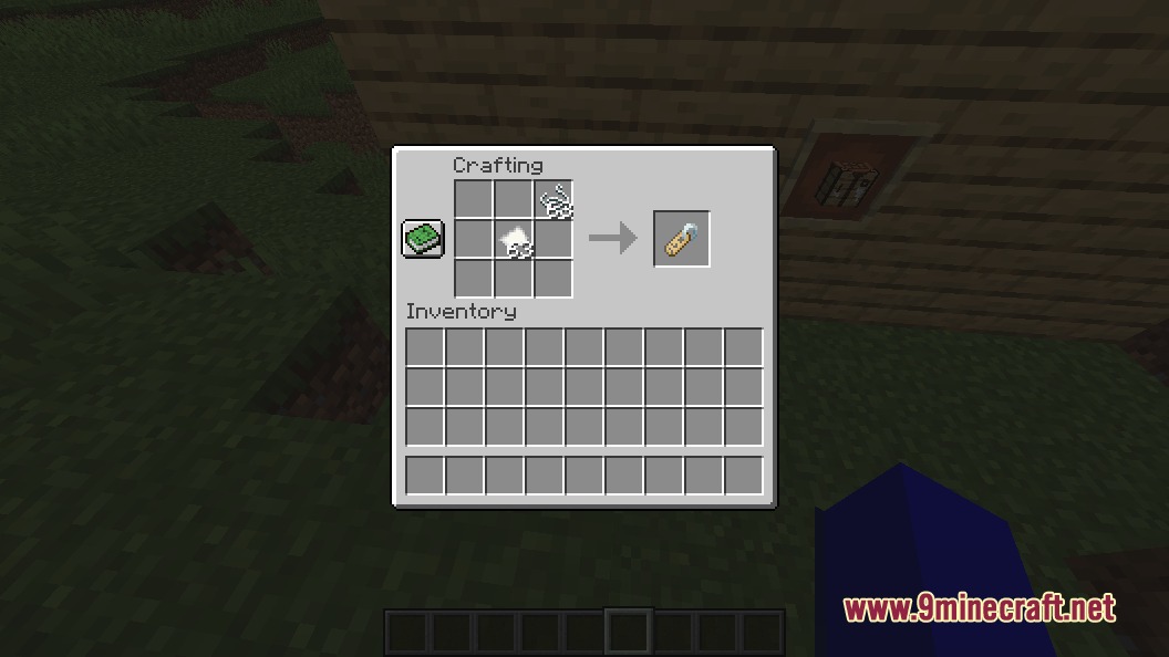 Forged Rarities Mod Screenshot 2 Crafting recipe for a name tag using string and paper
