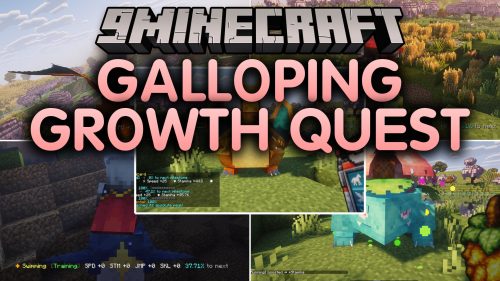 Galloping Growth Quest Mod (1.21.1) - Level Up Cobblemon Mounts on Every Journey