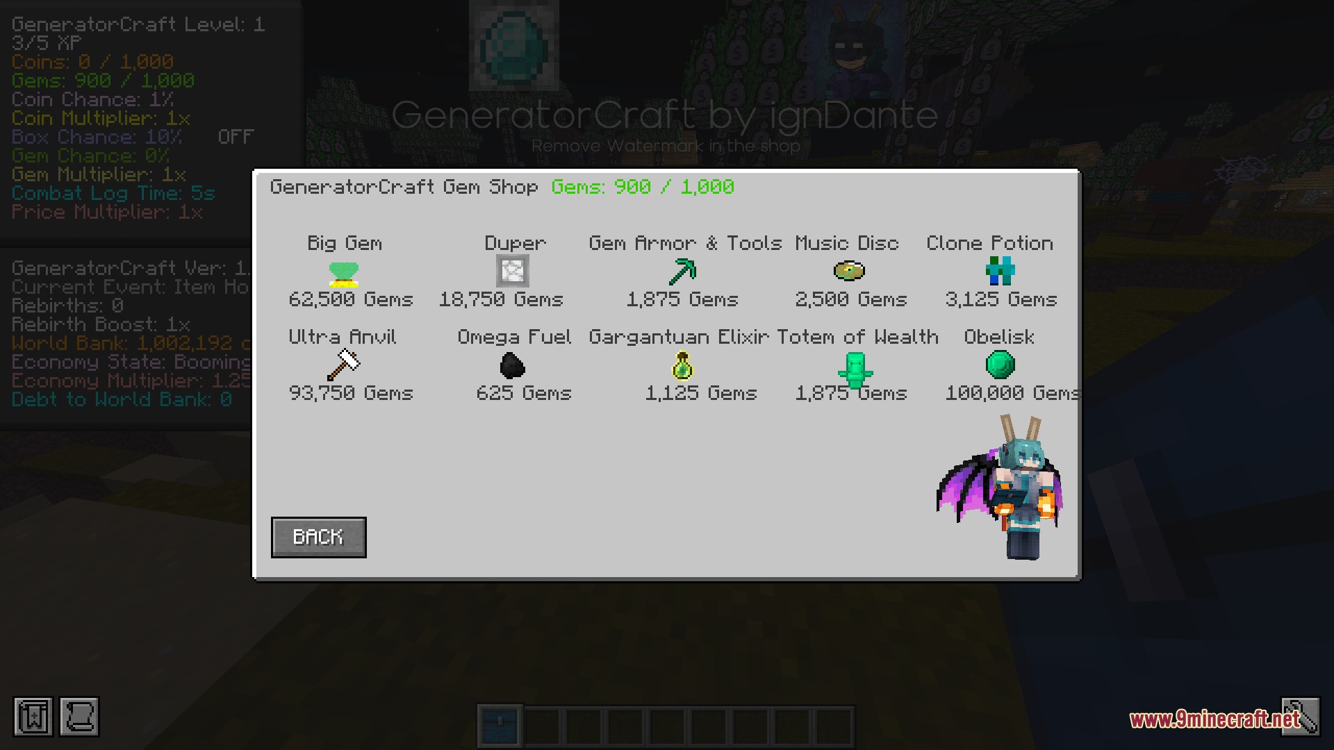 Generator Craft Lootboxes Gambling RNG Economy Mod Screenshot 4 Generator Craft Lootboxes Gambling RNG Economy Mod Screenshot 4