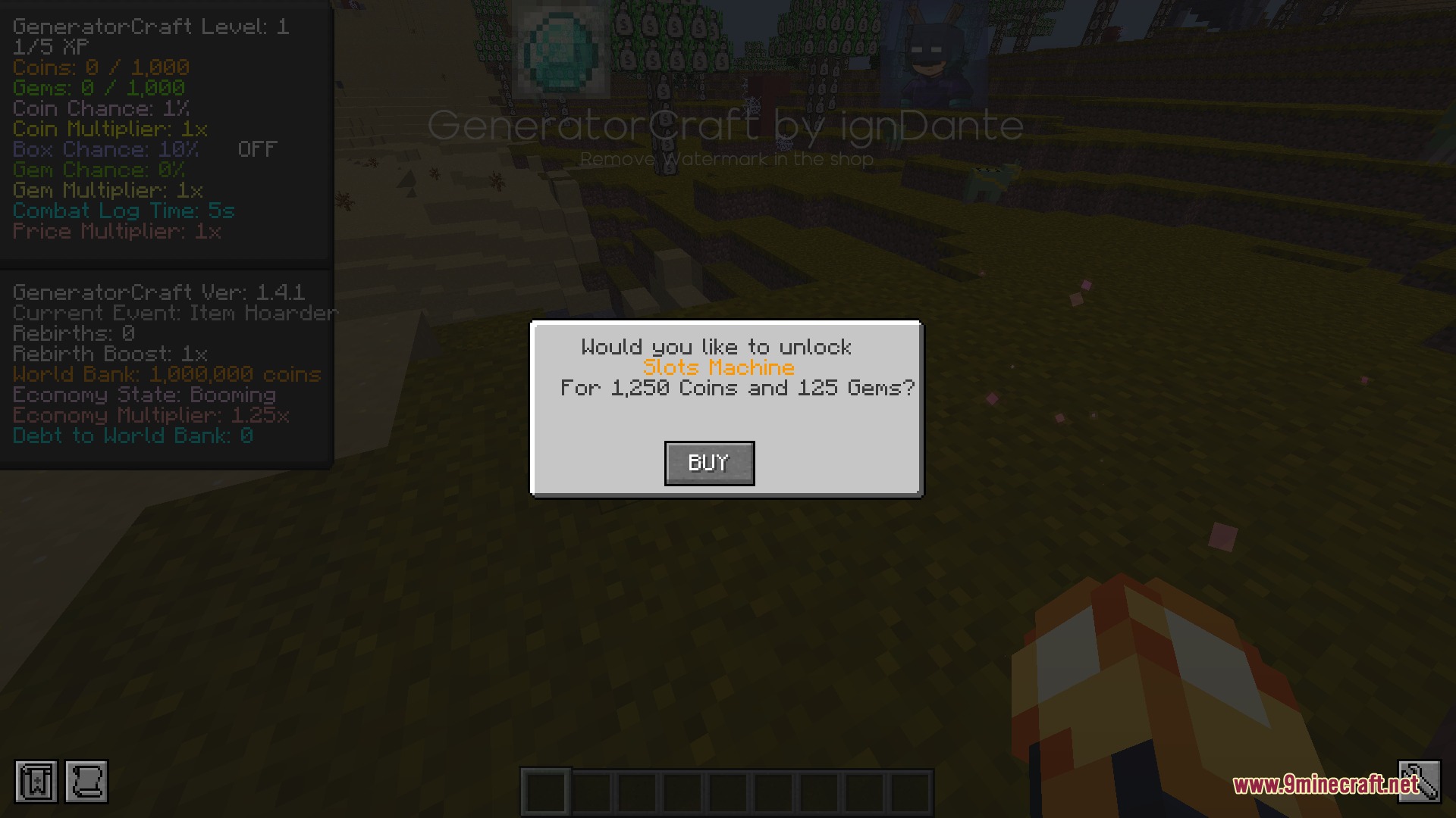 Generator Craft Lootboxes Gambling RNG Economy Mod Screenshot 5 Generator Craft Lootboxes Gambling RNG Economy Mod Screenshot 5