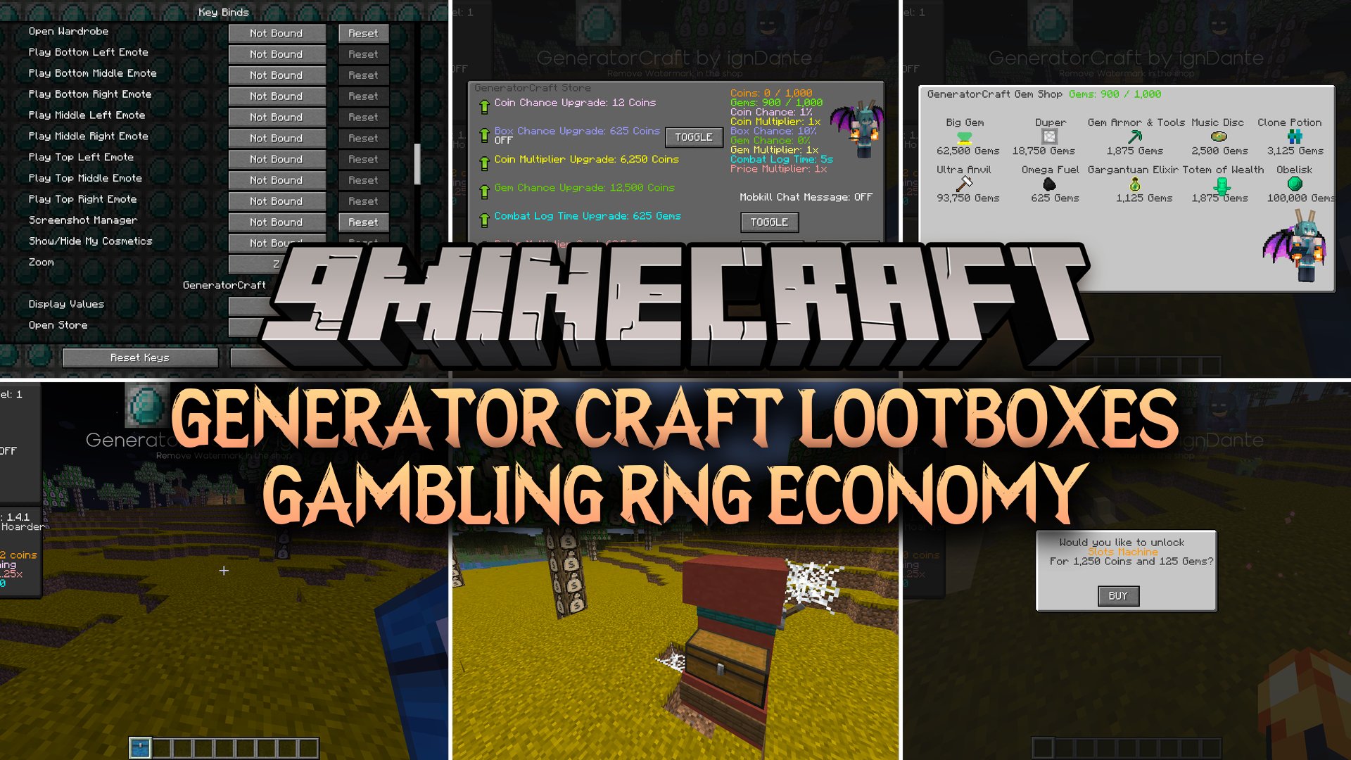 Generator Craft Lootboxes Gambling RNG Economy Mod