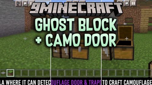 Ghost Block + Camo Door Addon (1.21) - Build Hidden Passages and Secret