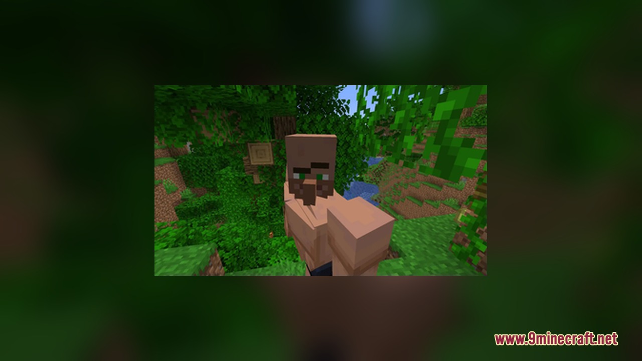 Close up of a buff villager with a muscular body in the jungle