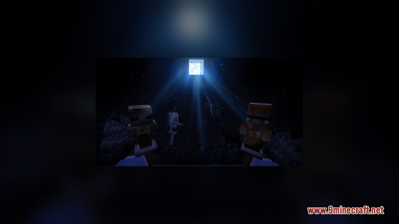 Glowing Fresh 3D Armor Stands Resource Pack features miniature mob figures at night