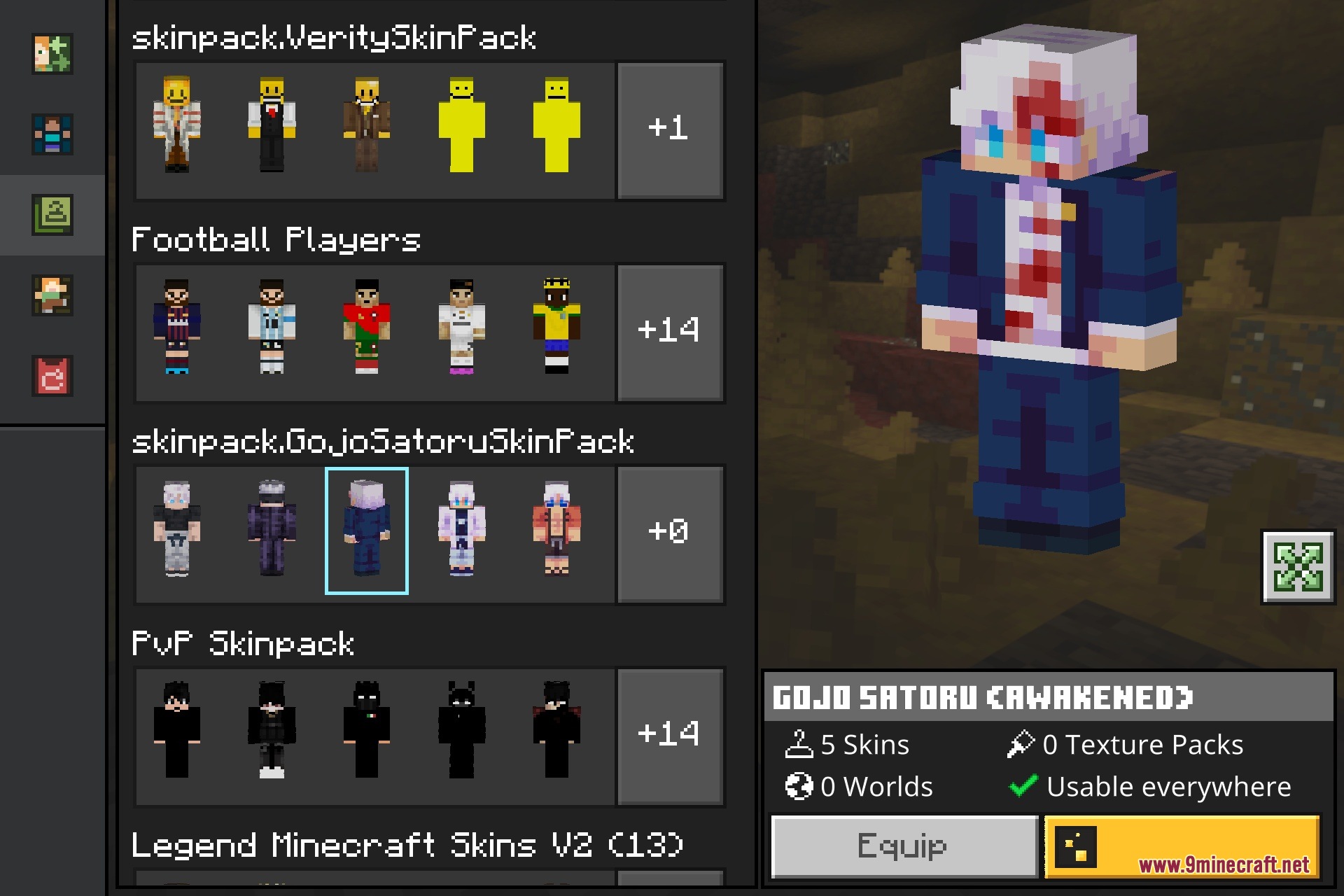 Gojo Skin Pack Screenshot 4 Gojo Skin Pack Screenshot 4