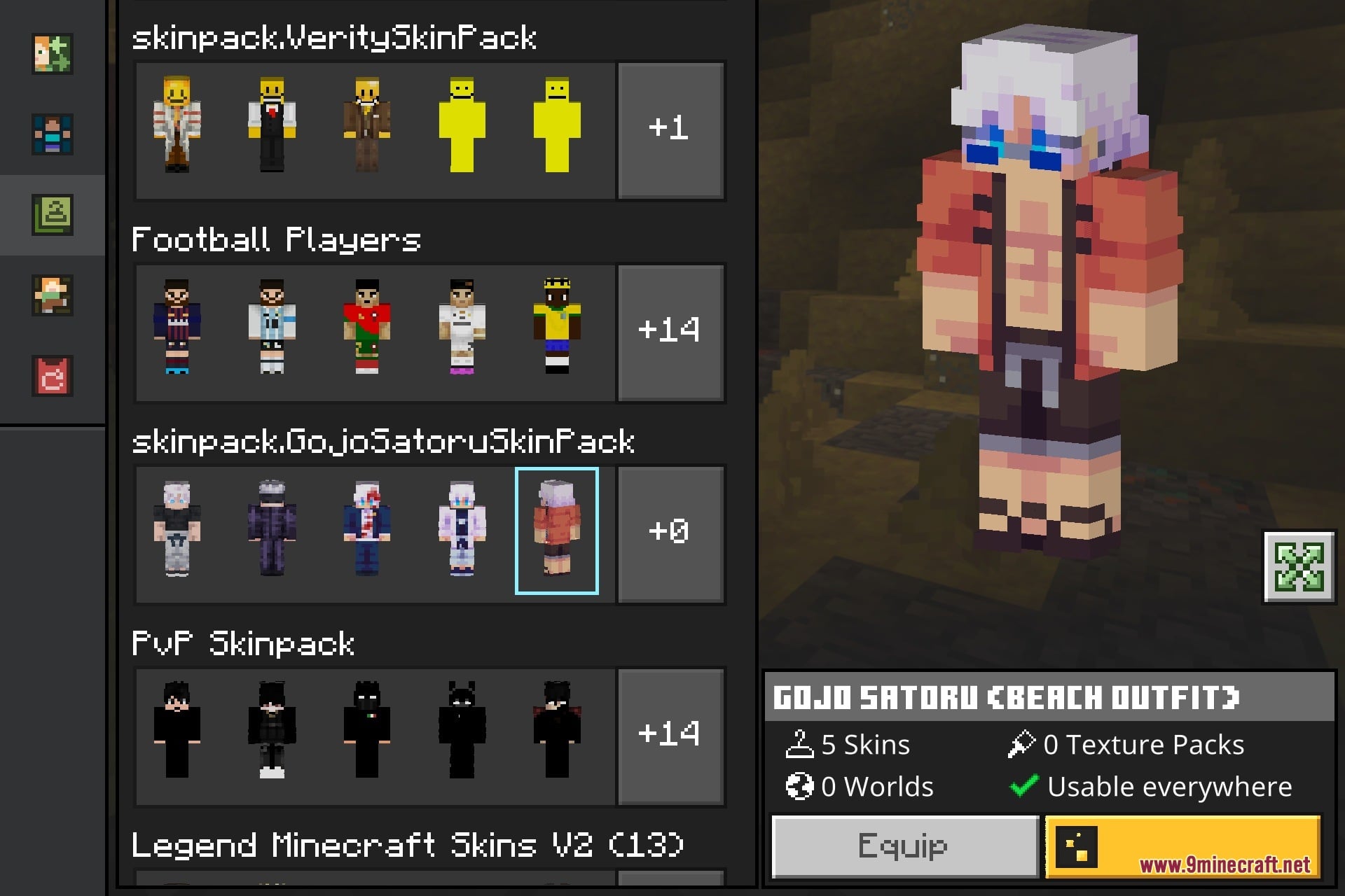 Gojo Skin Pack Screenshot 6 Gojo Skin Pack Screenshot 6