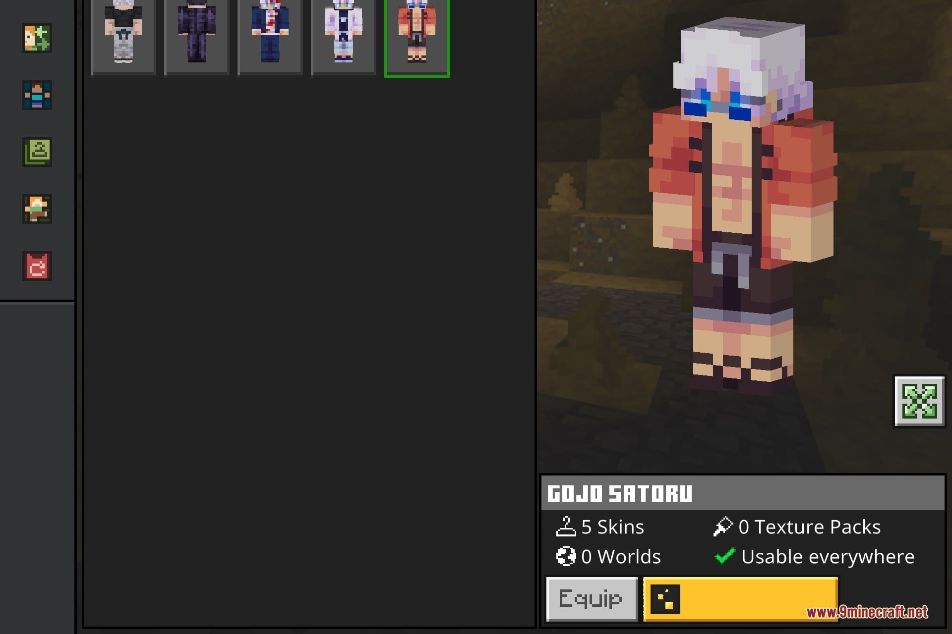 Gojo Skin Pack Screenshot 7 Gojo Skin Pack Screenshot 7